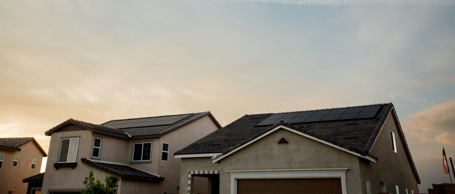 a house with a solar panel on the roof